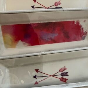 Colorful Arrow Design Ceramic Tray